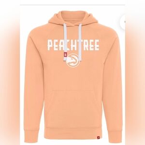 Atlanta HAWKS Peach Color Hoodie with White Logo